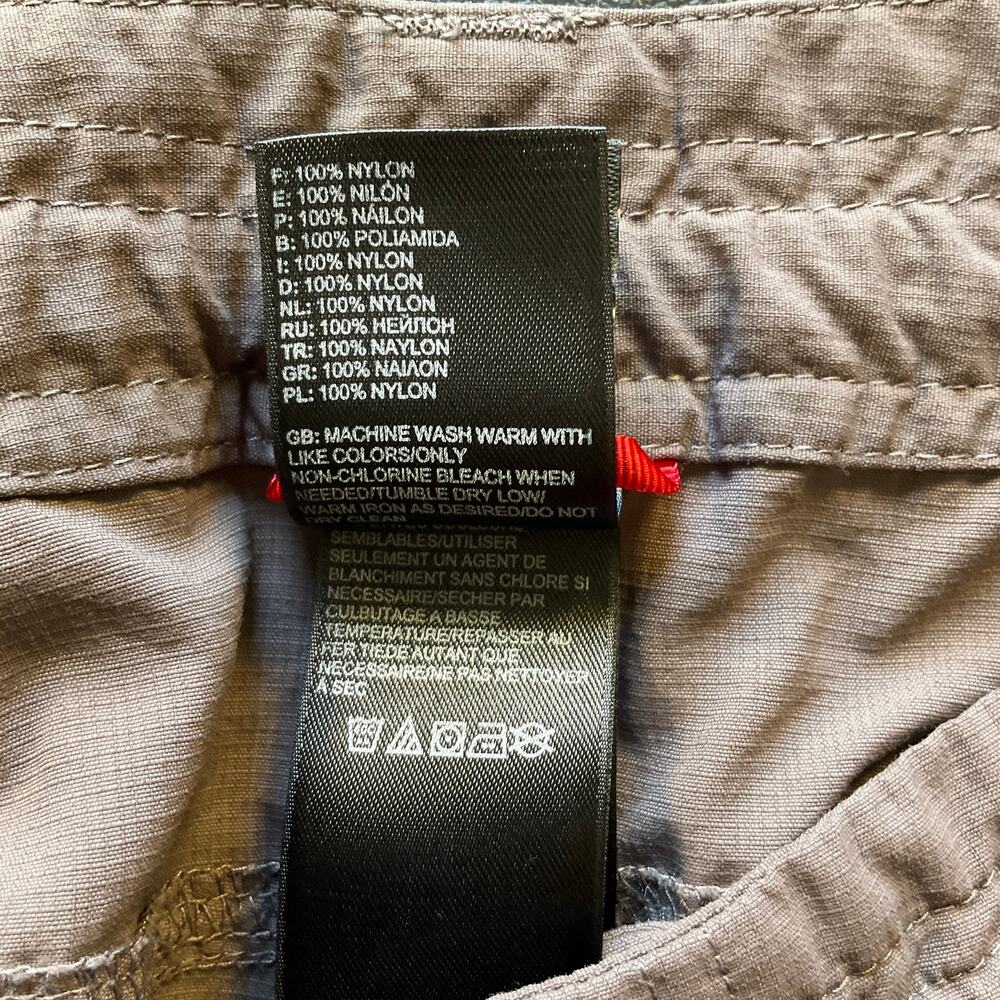 The North Face Womens 6 Taupe Gray Nylon Hiking Utility Pants Roll Tab Outdoor - Picture 7 of 10